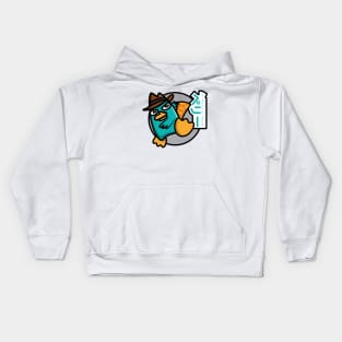 Perry - Kawaii Style (Color - White) Kids Hoodie